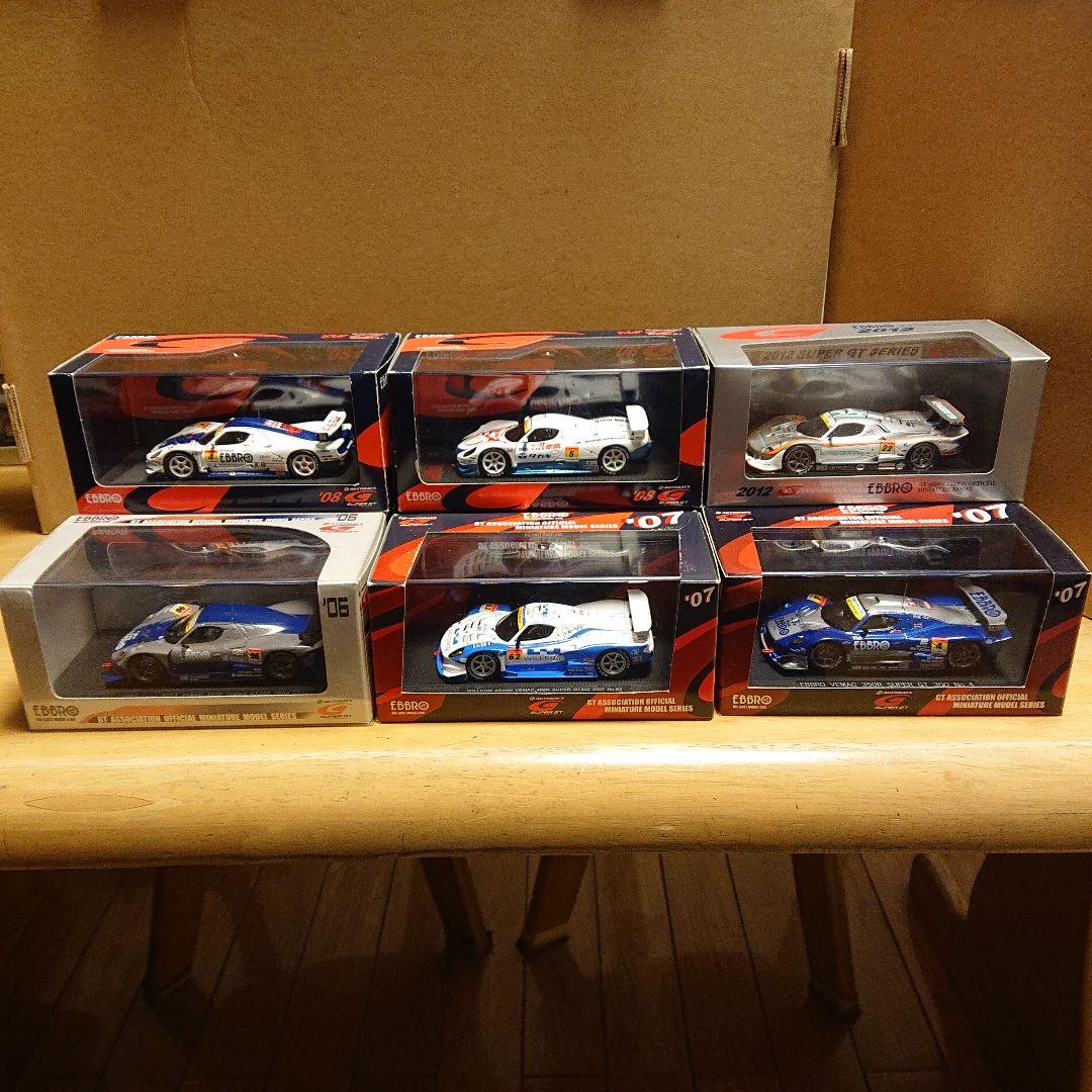 エブロ 1/43 GT300 ヴィーマック 6台セット(含む、アウトレット) ミニカー/完成品 エブロ 1/43 ヴィーマック 350R 2007 スーパーGT300