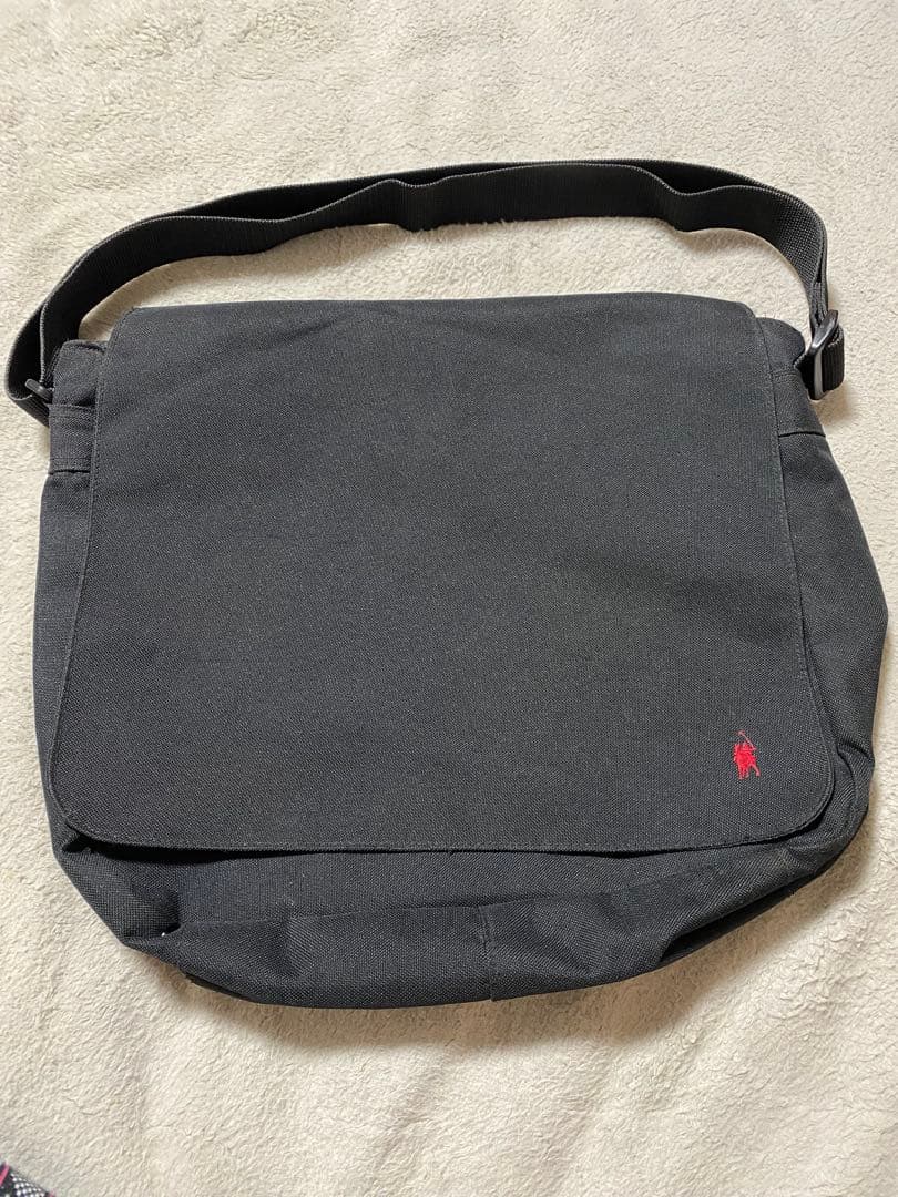超希少　日本製ポロカントリー　Ralph Lauren　メッセンジャーバック　黒