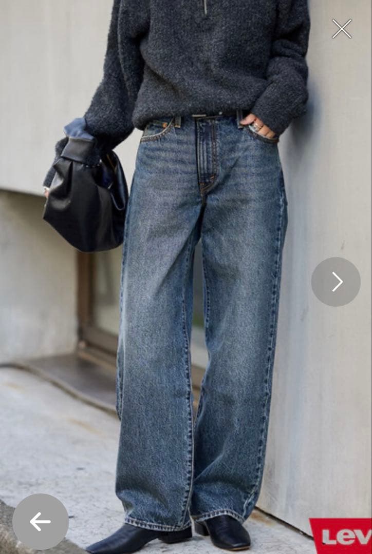 BAGGY DAD ストレートデニム 26 リーバイス