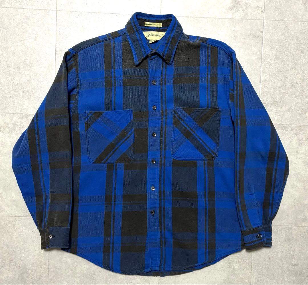 90s USA製 STJOHN'S BAY ネルシャツ BIGMAC