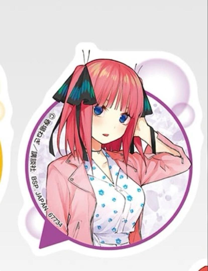 一番くじ 五等分の花嫁 B賞 バストアップアクリルボード 中野二乃