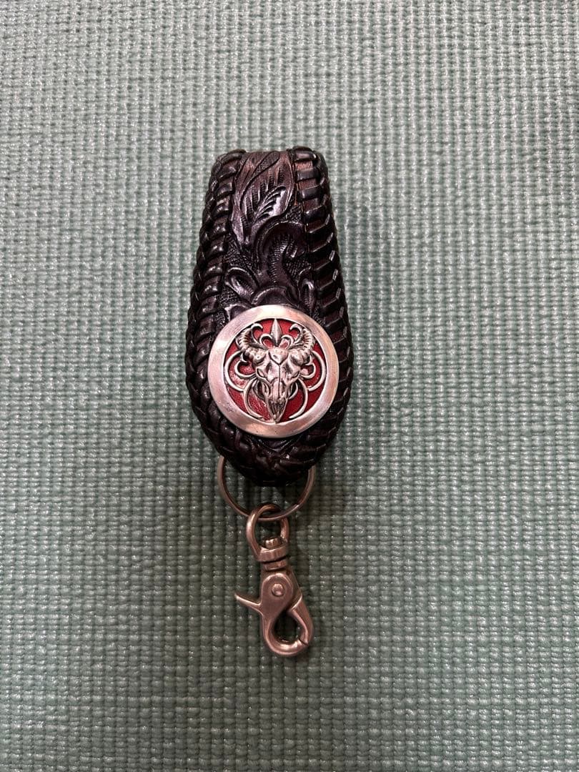 ALZUNI アルズニ キーホルダー ベルトループ シルバー製バッファロー付き