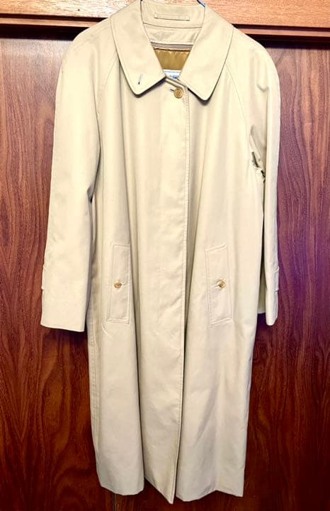 ○Burberry ステンカラーコート ノバチェック 90's Burberry ノバチェック ステンカラーコート ベージュ | 古着屋 MOU