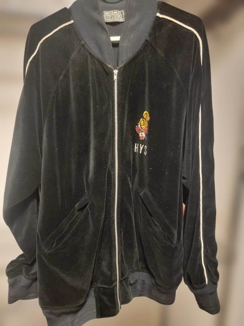 希少Lサイズ ヒステリックグラマー ベロアスカジャン刺繍DIZZY&MILKY