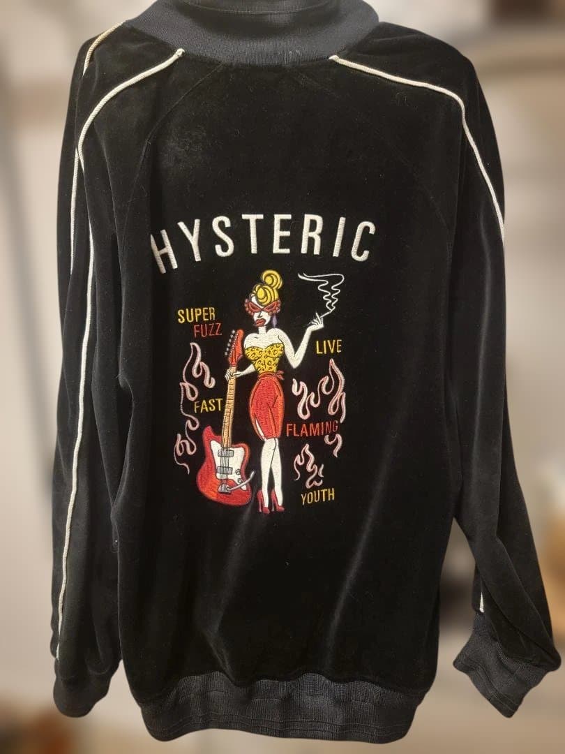 希少Lサイズ ヒステリックグラマー ベロアスカジャン刺繍DIZZY&MILKY