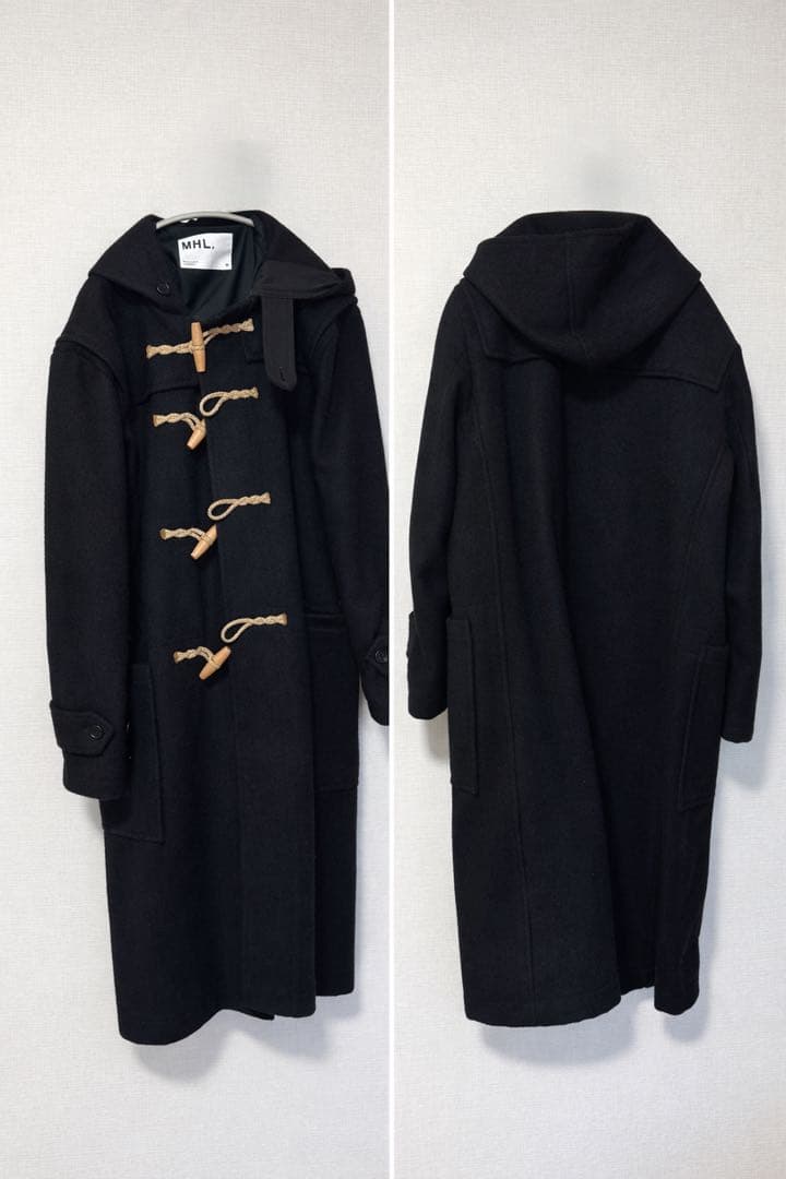 【着画あり】MHL ダッフルコート ネイビー Mサイズ マーガレットハウエル