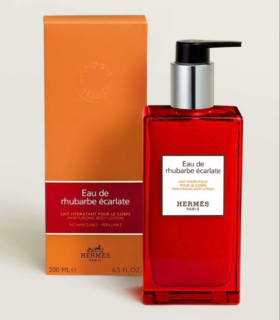 【新品】 エルメス　ボディローション オー ドゥ ルバーブ エカルラット モイスチャライジング ボディローション 《オー ドゥ ルバーブ