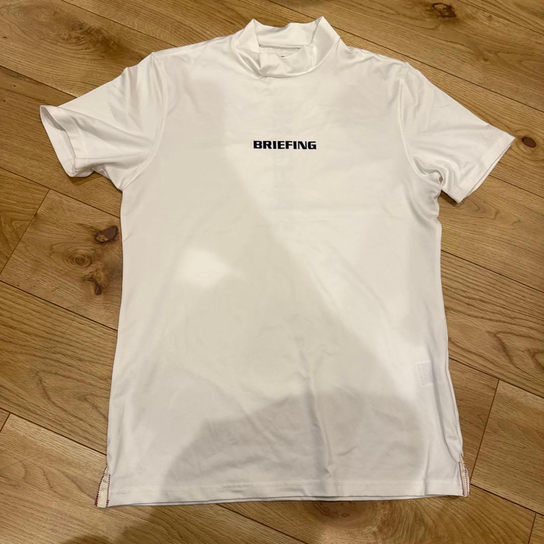 BRIEFING モックネックシャツ M ホワイト