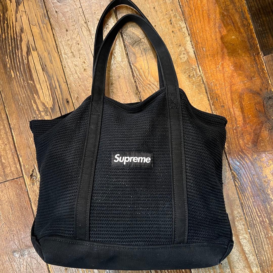 SUPREME 21SS String Tote Blackトートバッグ