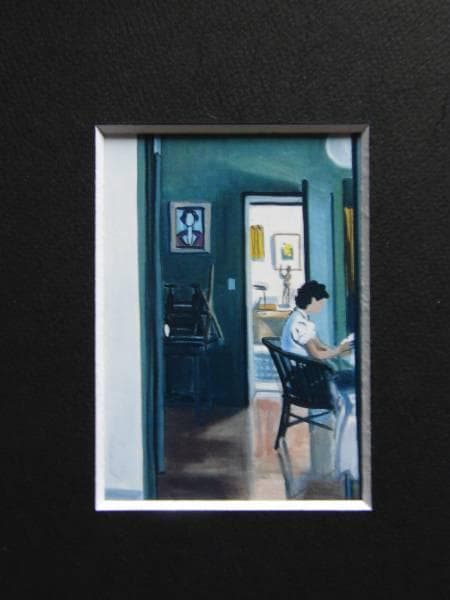 中西 利雄、室内、希少な額装用画集より、美品、新品額装付