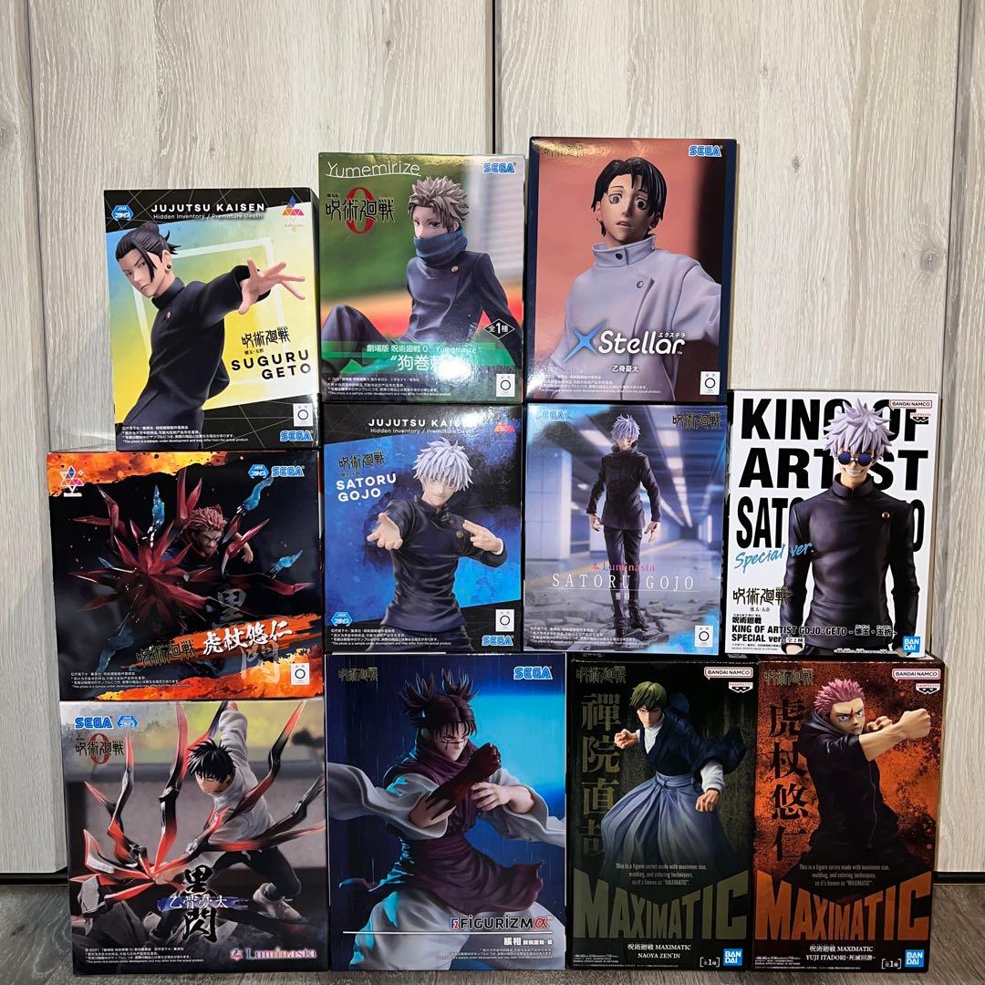 呪術廻戦　フィギュア　五条悟　虎杖悠仁　乙骨憂太　禪院直哉　脹相　夏油傑　狗巻棘