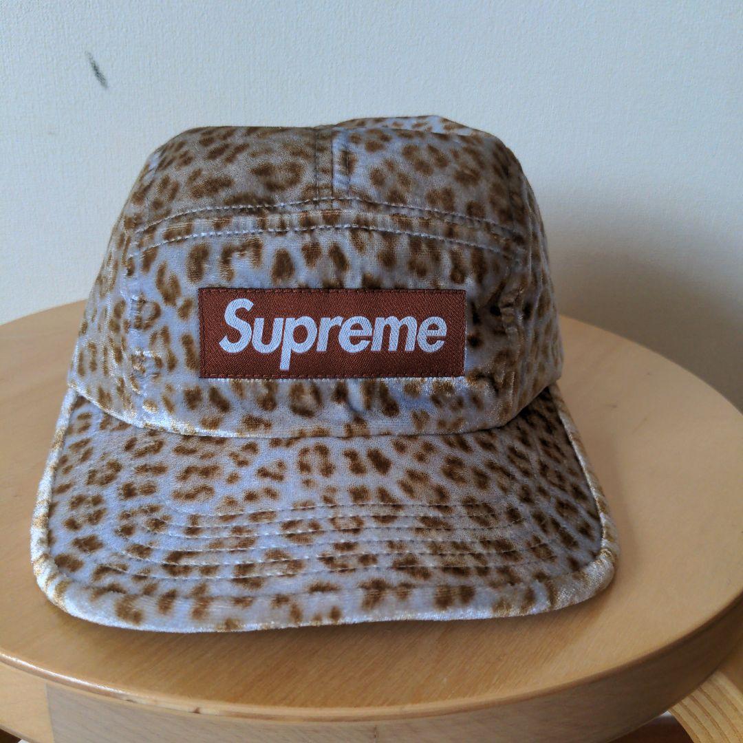 supreme レオパード　キャンプ　キャップ