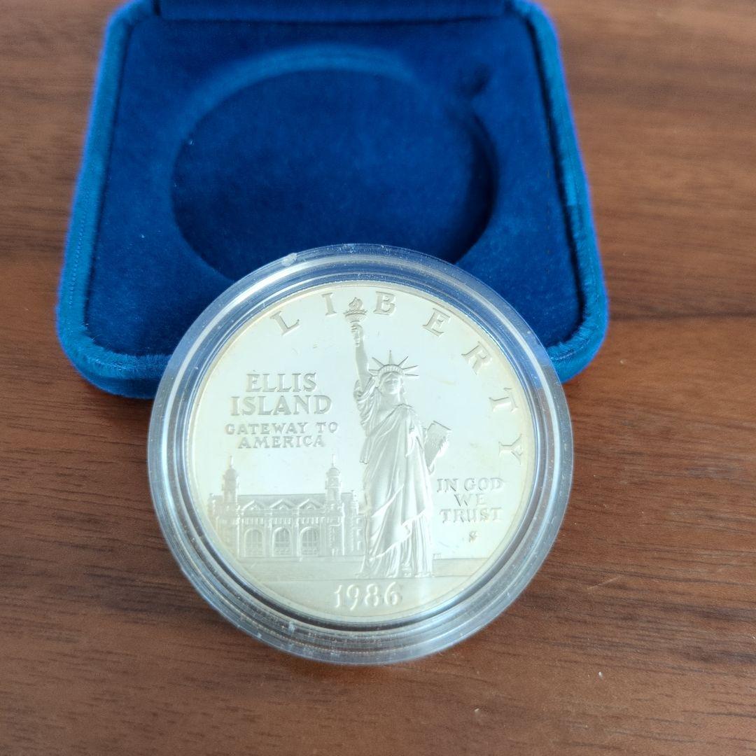 1986　リバティー1ドル記念銀貨　自由の女神デザイン アメリカ United States of America リバティコイン 自由の女神 1ドル