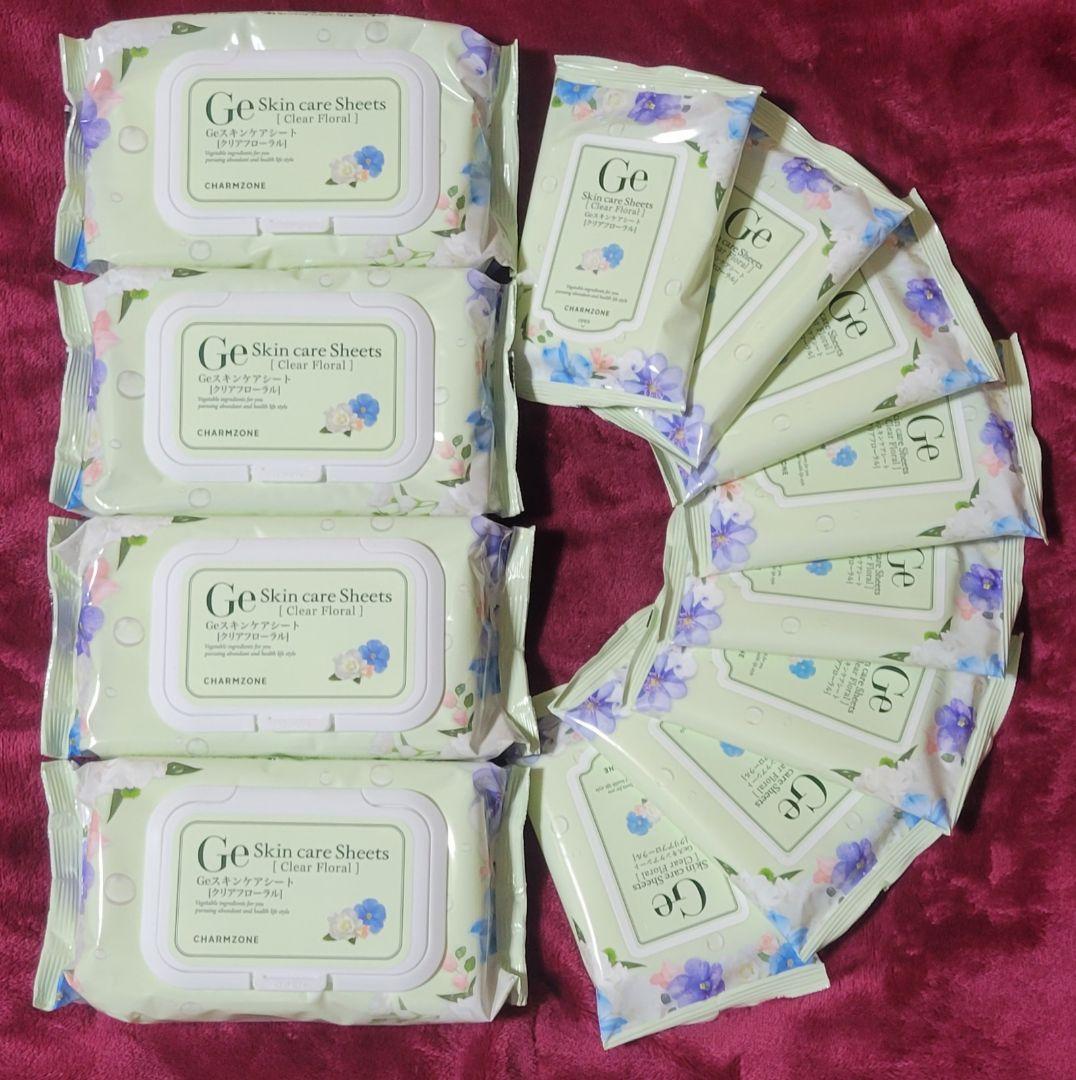 チャームゾーン Geスキンケアシート クリアフローラル 320枚
