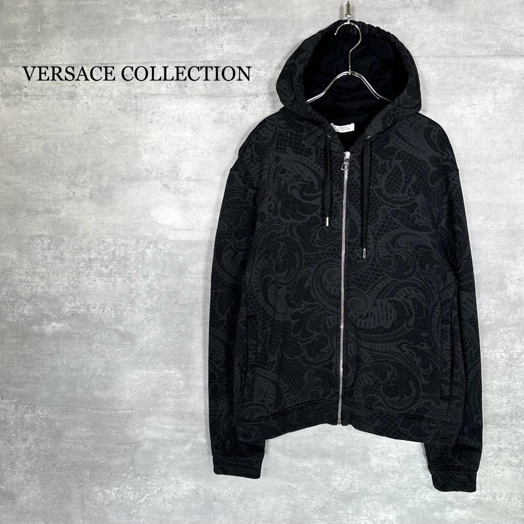 ヴェルサーチコレクション』(M) 総柄 ジップアップ パーカー - メルカリ