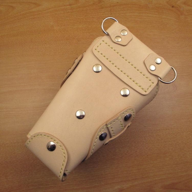 ☆アウトレット☆ヌメ革ナチュラル 6丁差し シザーケース SCY-158/NA5