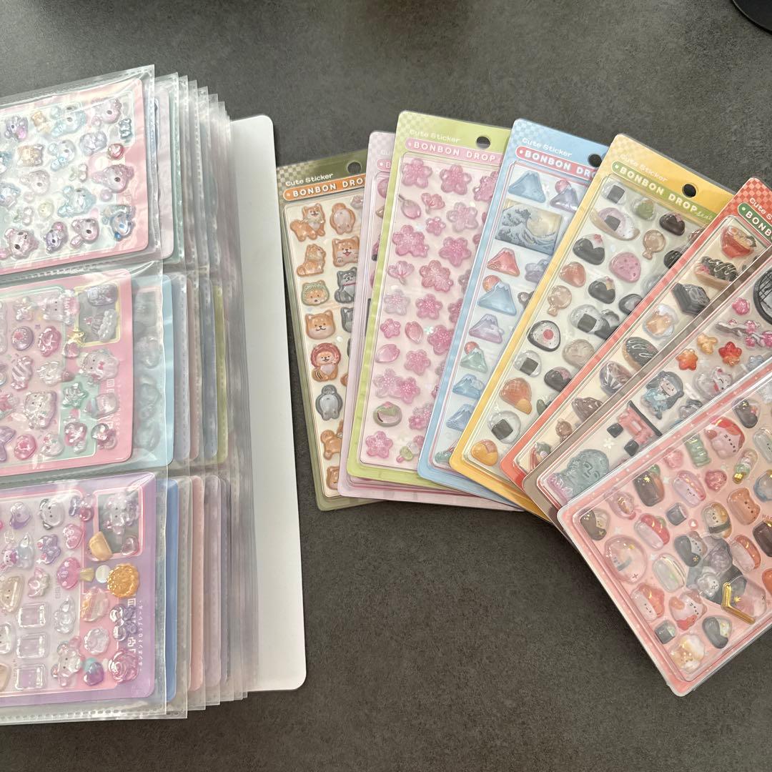 【正規品】ボンボンドロップシール35枚　うるちゅる１枚　コットンパフィー1枚