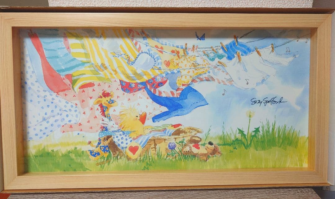 Suzy’s Zoo スージーズー 作者直筆サイン入りポスター 木製フレーム付