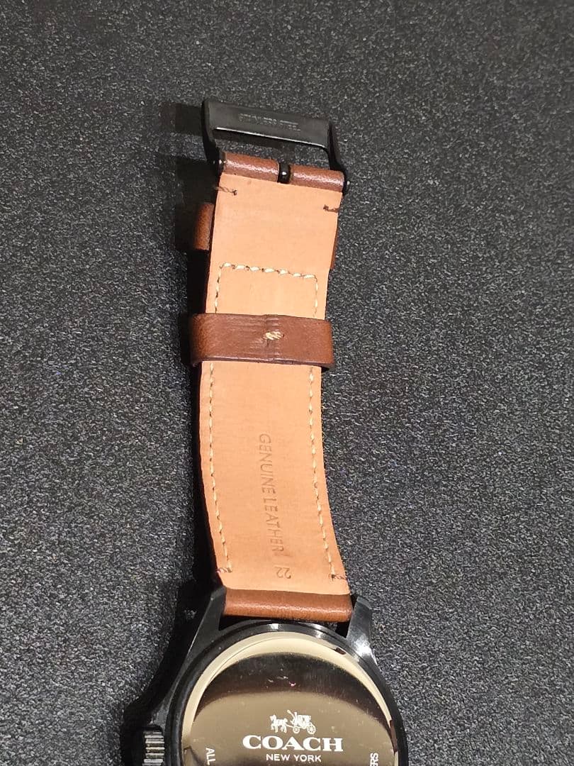 COACH アナログ腕時計 クロノグラフ - メルカリ