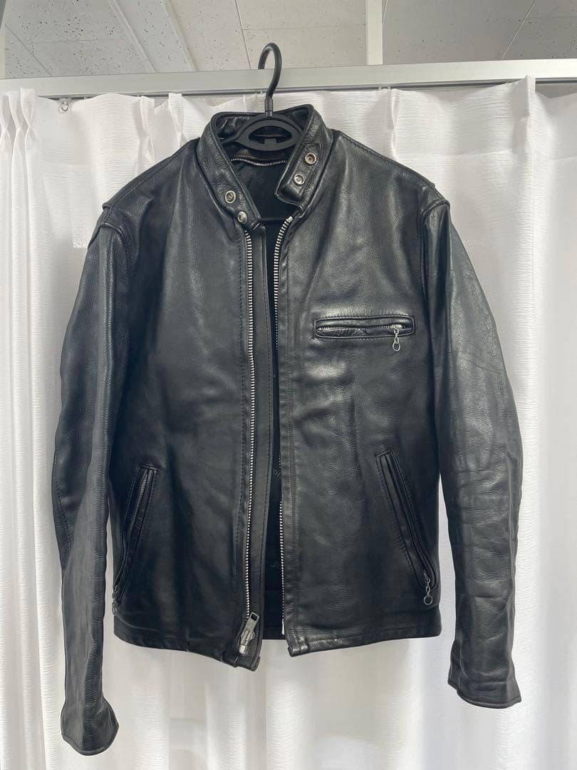 Schott641 シングルライダースジャケット 36 ボアライナー c07