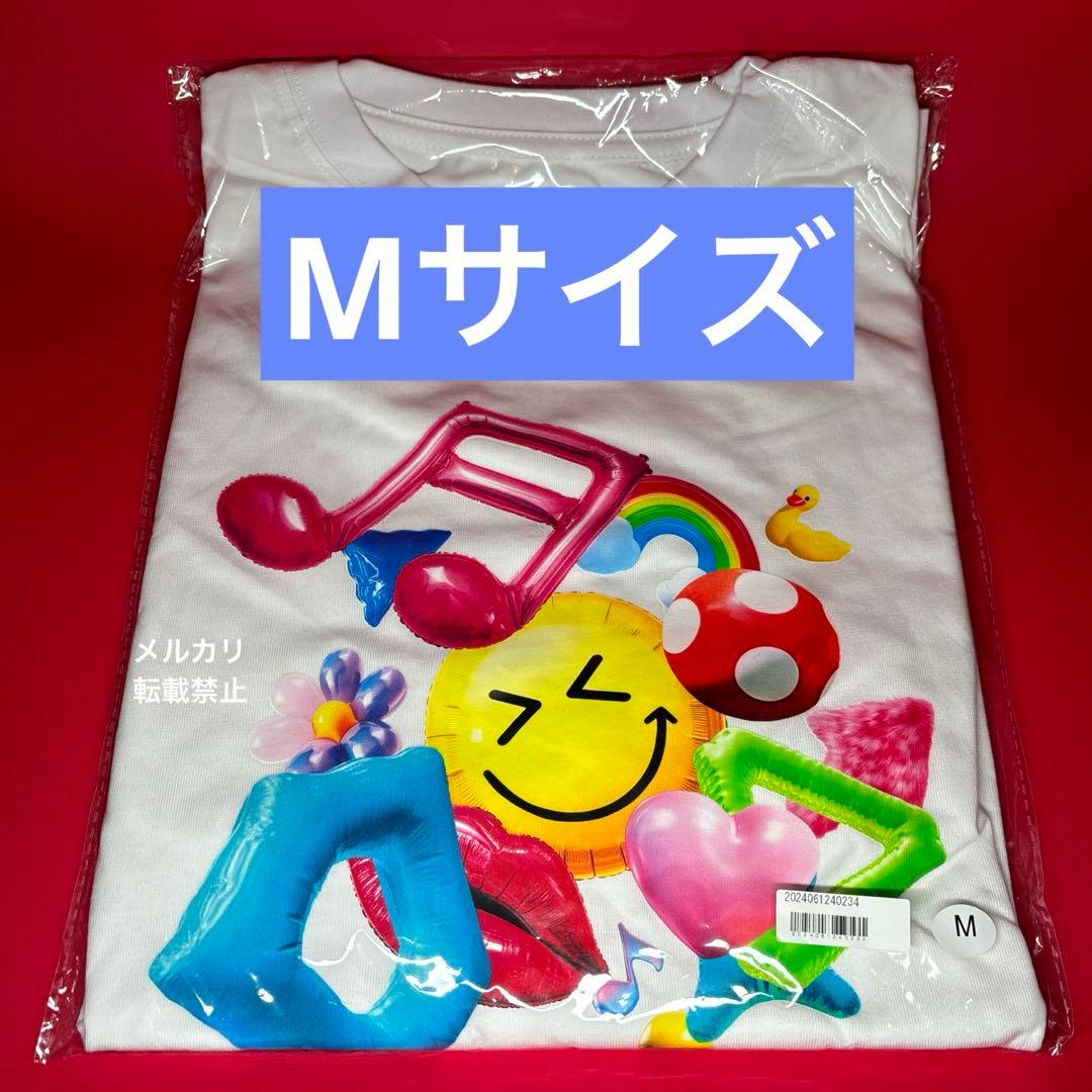 【Mサイズ】ツアーTシャツ 白 「SMILE POP!」 グッズ