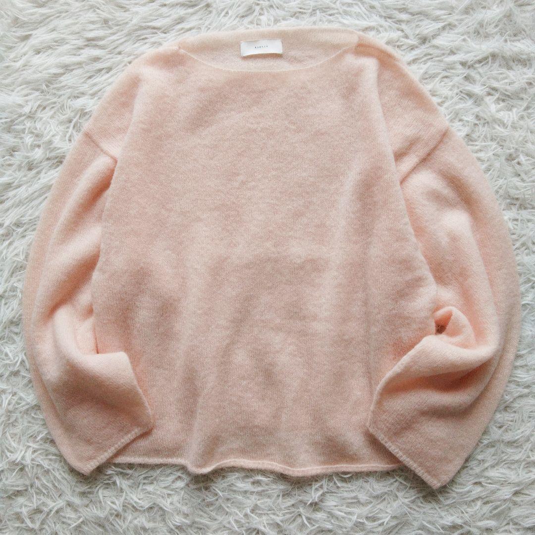 専用です。かぐれ モヘアニットプルオーバー ボートネック ピンク