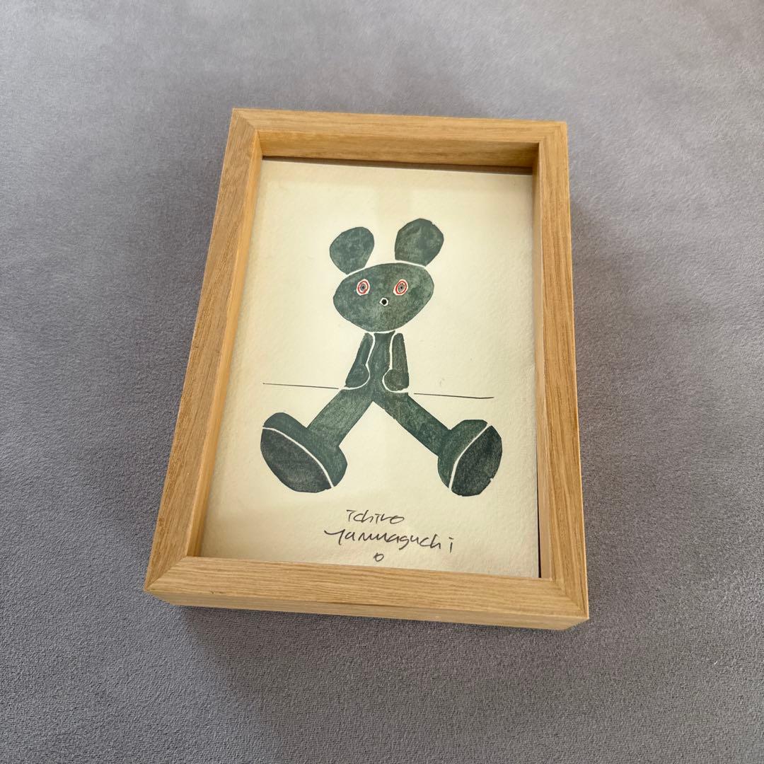 山口一郎　ichiro yamaguchi 原画　ポストカード　くま　テディベア