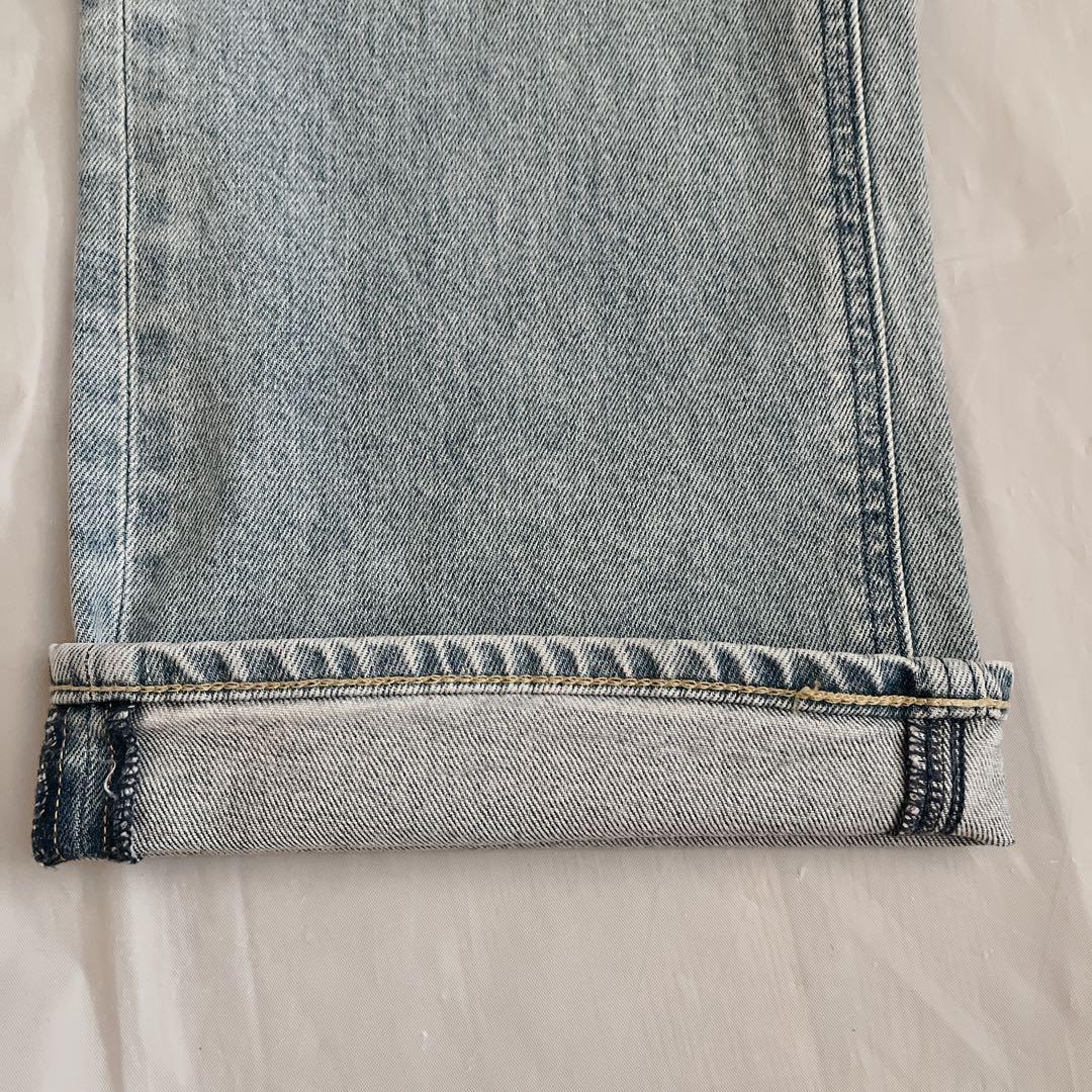 ヤヌーク YANUK LOUISE ストレートデニム サックスブルー 27インチ