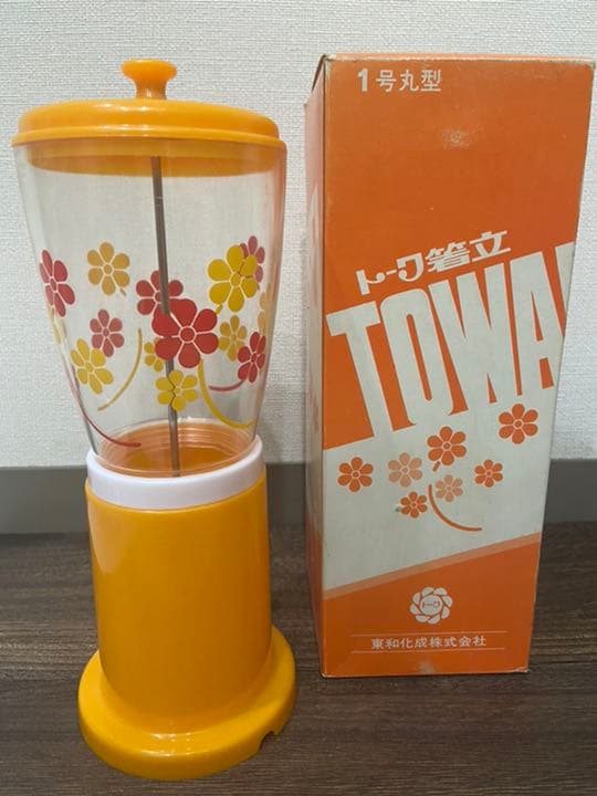 新品未使用】昭和レトロ トーワ 花柄 箸立て - メルカリ