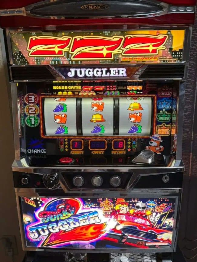 ファンキージャグラー2 実機 (付き) パチスロ実機 ファンキージャグラー2 コイン不要機付 送料無料 - メルカリ