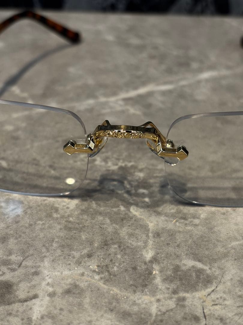 新品未使用ランクAAA/ハイクオリティ/眼鏡/リムレスメガネ - メルカリ