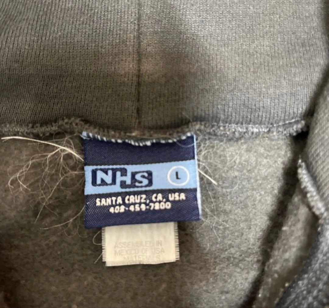 90s インディペンデント NHS サンタ クロス 袖プリ ジップ パーカー L