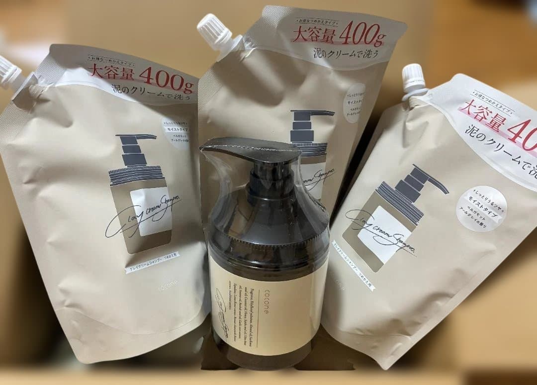 coconeクレイシャンプー＋詰め替え3本セット