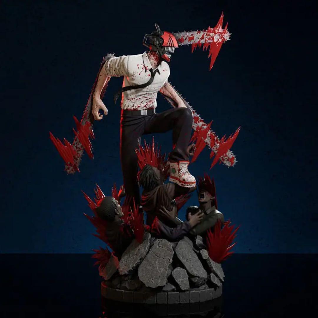 デンジ　ガレージキット　ガレキ　未塗装未組立　1／7スケール　チェーンソーマン