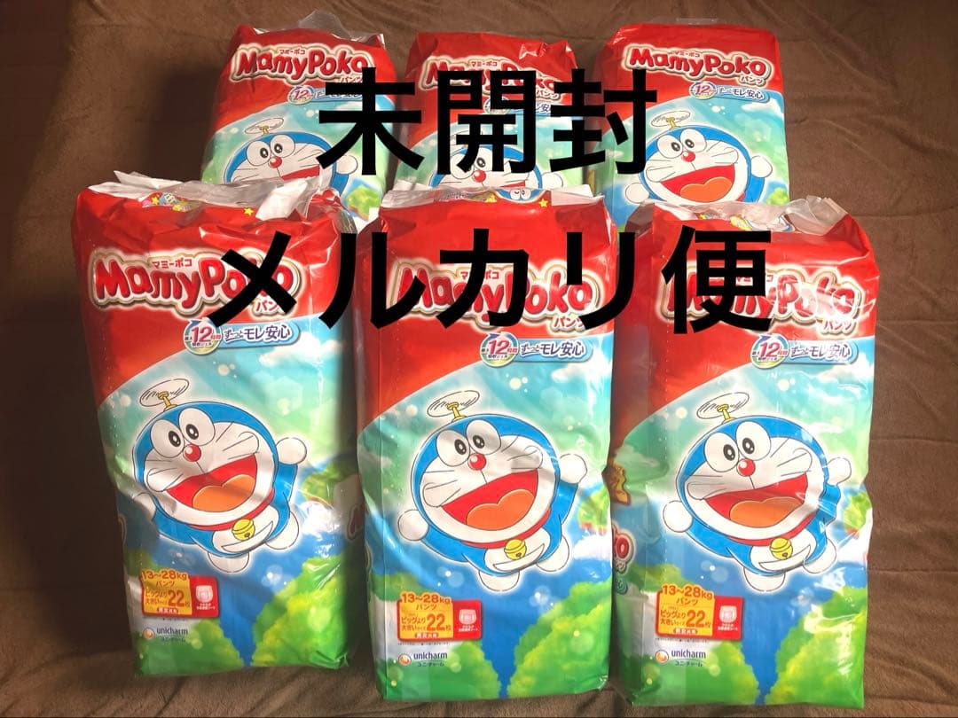 マミーポコパンツ　ビッグより大きい　紙おむつ　ドラえもん　6パック　パンツタイプ