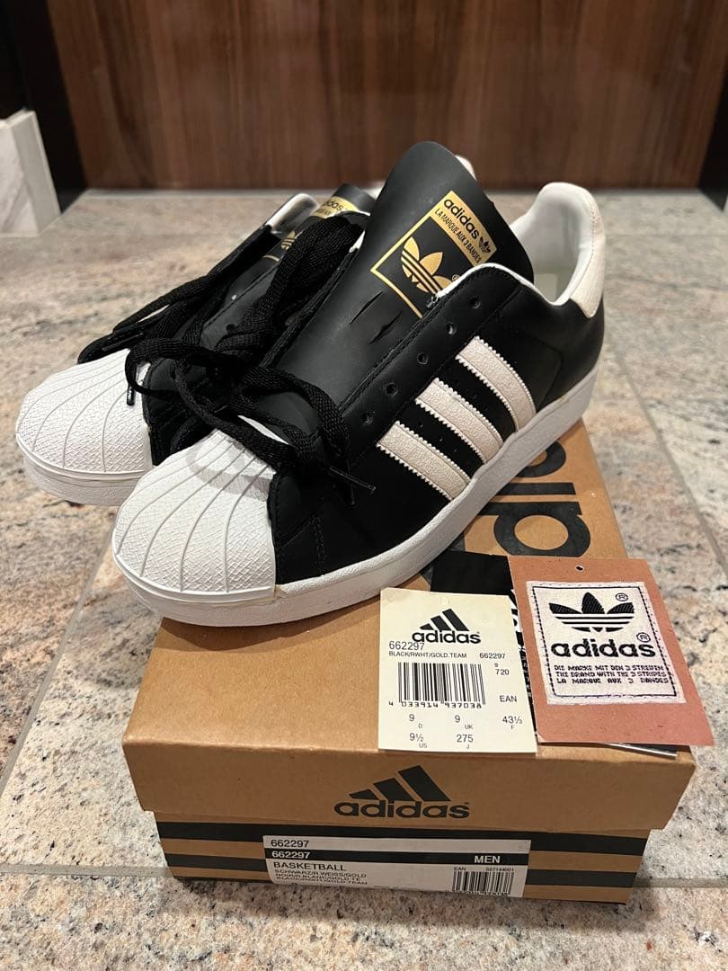 新品未使用 00s adidas SUPER STAR 662297 US9.5