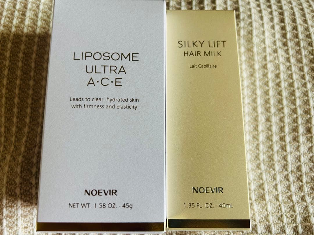 ノエビア　リポソーム　ウルトラエース　シルキーリフト　ヘアミルク　セット