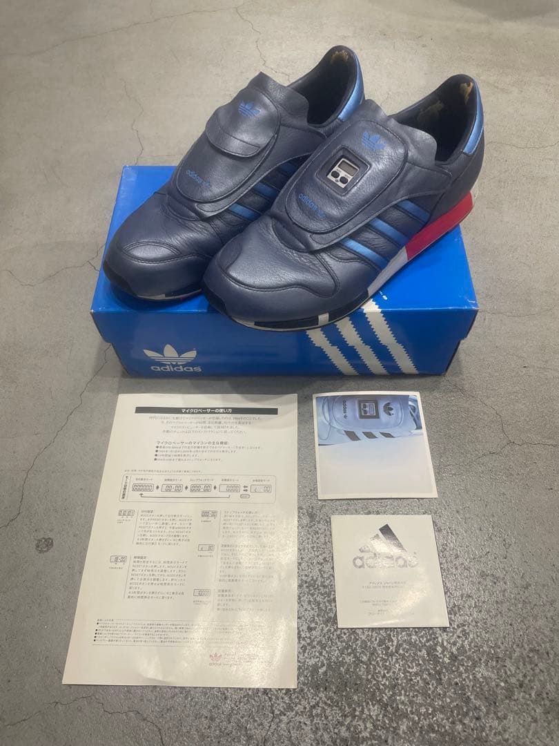 adidas MICROPACER3マイクロペーサー ネイビー 28cm アディダス オリジナルスの人気ランニングシューズ「マイクロペーサー