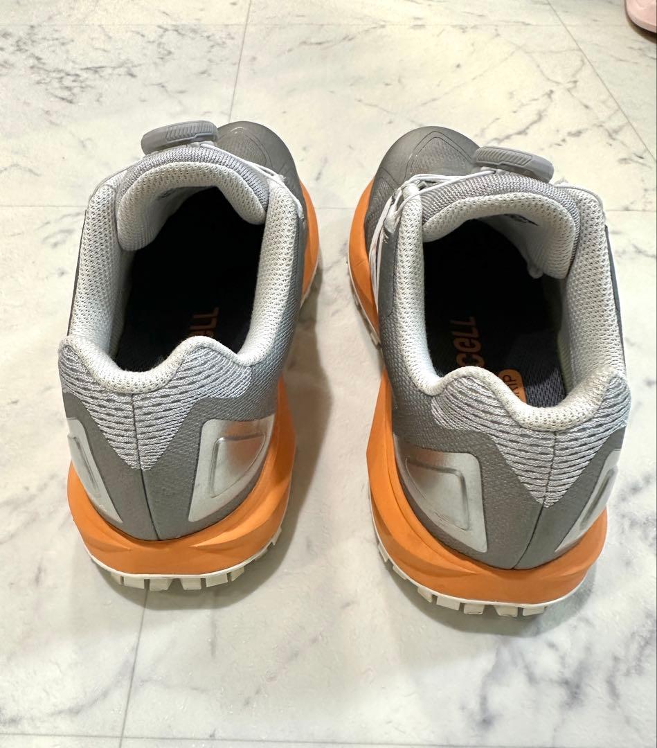 new balance ゴルフシューズ 女性用 グレー/オレンジ　23.5cm