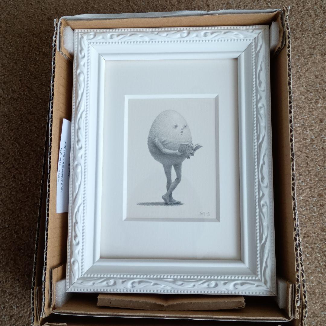 d*e様 しおたにまみこ絵画作品　たまごのはなし　希少品　ピンポイントギャラリー 注目の絵本作家、しおたにまみこ 初の絵童話『たまごのはなし』2月19日