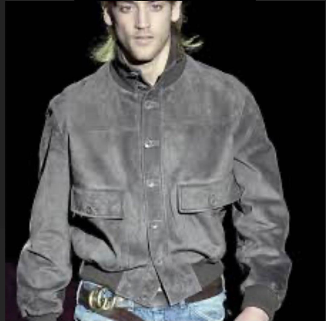 GUCCI 2001aw トムフォード期スウェードレザーブルゾン