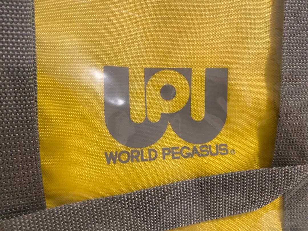 新品最安値 ワッペ ワールドペガサス 黄色 スクバ スクールバッグ 旧