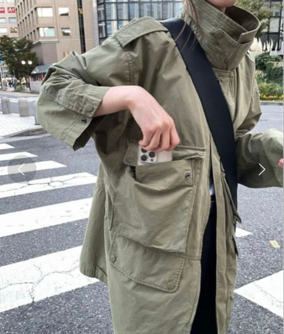 【未使用タグ付】CANAL JEAN arc スタンドミリタリーオーバーコート