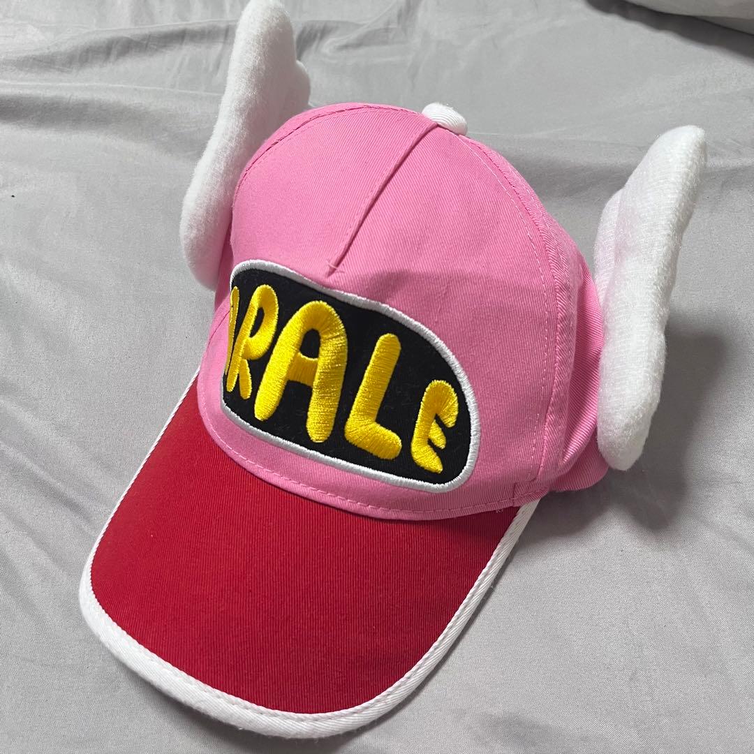 Dr.スランプアラレちゃん キャップ cap 帽子 鳥山明 公式 ピンク