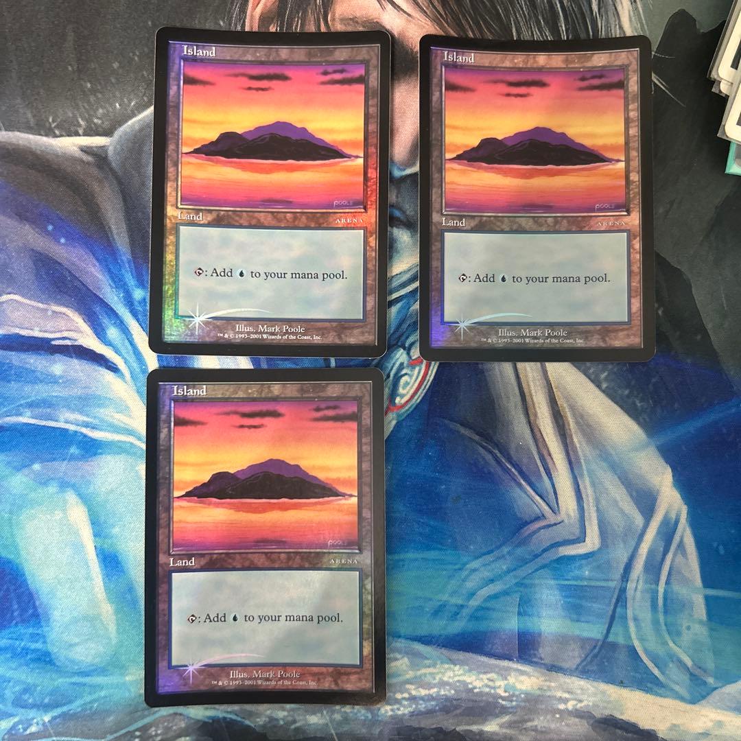 Foil 島/》(ベータ版)[アリーナ] 土地 英語 3枚