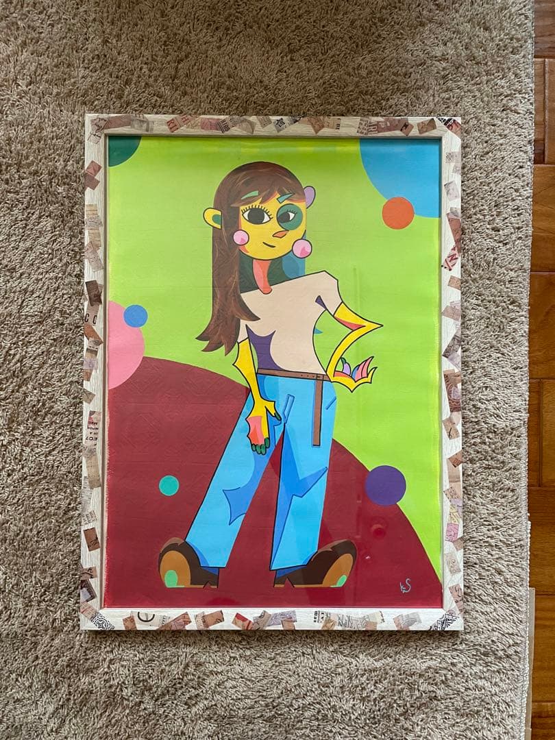 抽象人物絵画　清水公太