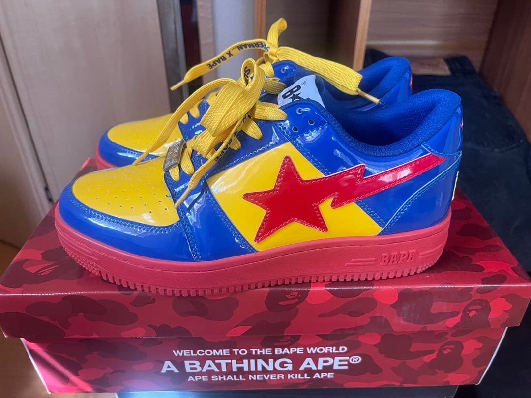 DC×APE アベイシングエイプ ベイプスタ ロー スーパーマン　26.5cm