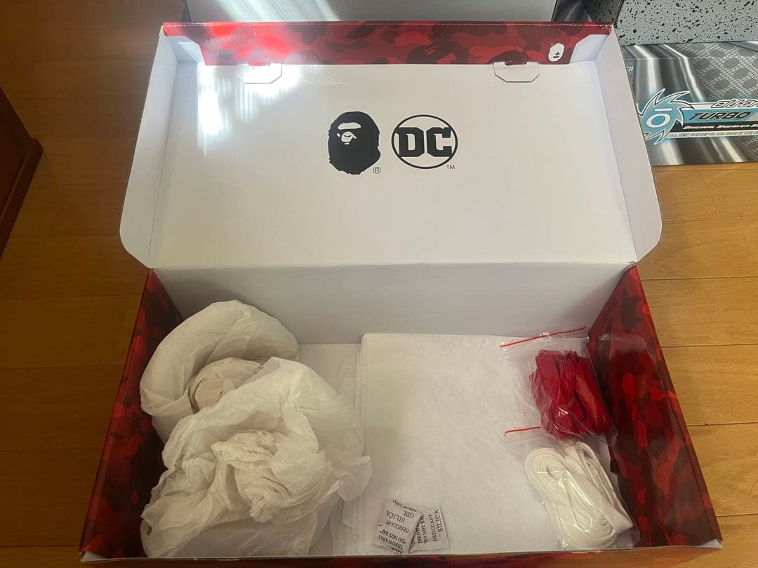 DC×APE アベイシングエイプ ベイプスタ ロー スーパーマン　26.5cm