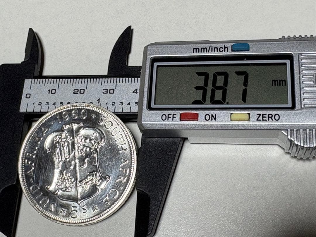 【銀貨保証】1960年銘　南アフリカ連邦成立50周年　記念銀貨　28.30g