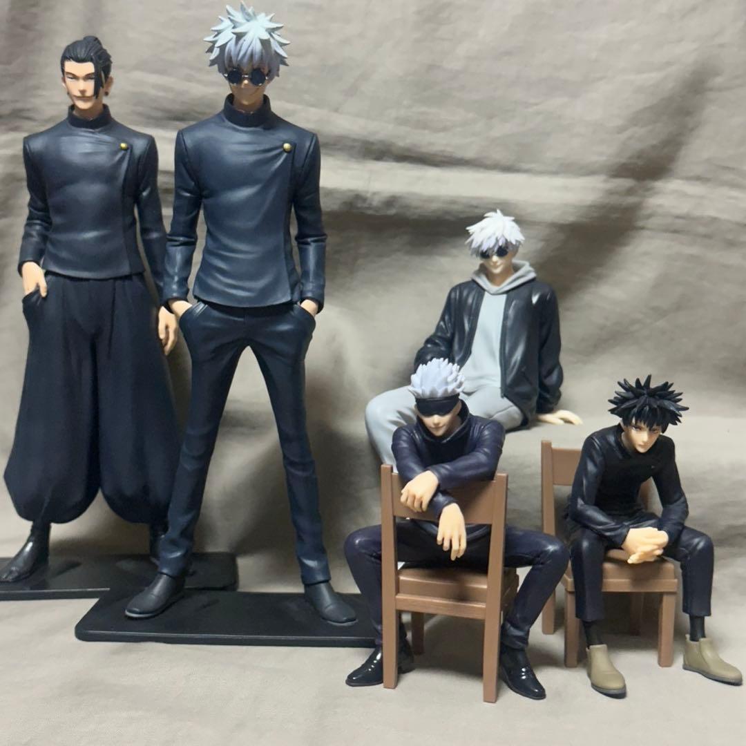 呪術廻戦 五条悟 夏油傑 伏黒恵 フィギュア 5個セット まとめ売り